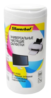 Салфетки Silwerhof 671213 универсальные туба 100шт влажных - купить недорого с доставкой в интернет-магазине