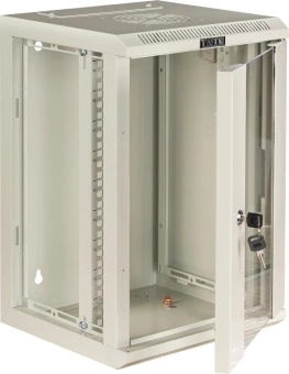Шкаф коммутационный Lanmaster (TWT-CBW10G-12U-3X3-GY) настенный 10U 312x300мм пер.дв.стекл 30кг серый - купить недорого с доставкой в интернет-магазине