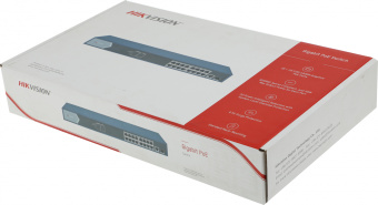 Коммутатор Hikvision DS-3E0518P-E(B) (L2) 17x1Гбит/с 1SFP 16PoE 16PoE+ 230W неуправляемый - купить недорого с доставкой в интернет-магазине