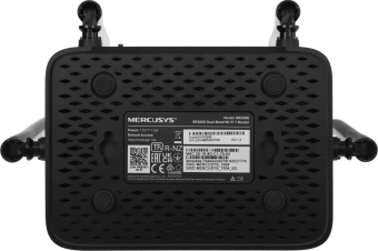 Роутер беспроводной Mercusys MR25BE BE3600 10/100/1000BASE-TX черный - купить недорого с доставкой в интернет-магазине