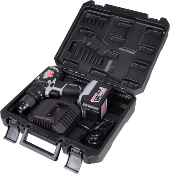 Дрель-шуруповерт Интерскол ДАУ-13/18В аккум. патрон:быстрозажимной (кейс в комплекте) (574.4.1.70) - купить недорого с доставкой в интернет-магазине