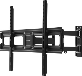 Кронштейн для телевизора Hyundai GL-N4 черный 32"-75" макс.40кг настенный поворотно-выдвижной и наклонный - купить недорого с доставкой в интернет-магазине