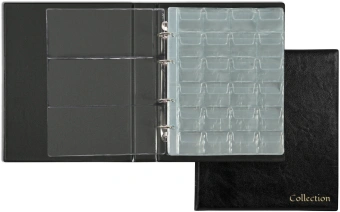 Папка на 4-х кольцах Silwerhof Кляссер верт. ПВХ 0.6мм черный вмест.10лист. - купить недорого с доставкой в интернет-магазине