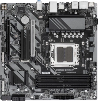 Материнская плата Gigabyte B850M D3HP SocketAM5 AMD B850 4xDDR5 mATX AC`97 8ch(7.1) GbLAN RAID+HDMI+DP - купить недорого с доставкой в интернет-магазине