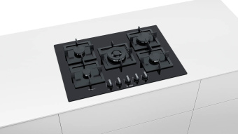 Газовая варочная поверхность Bosch PPQ7A6B20 черный - купить недорого с доставкой в интернет-магазине