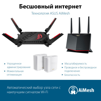 Роутер беспроводной Asus GT-AX6000 AX6000 100/1000/2500BASE-T черный - цена, купить или заказать с доставкой в интернет-магазине Роутер беспроводной Asus GT-AX6000 AX6000 100/1000/2500BASE-T черный - купить недорого с доставкой в интернет-магазине