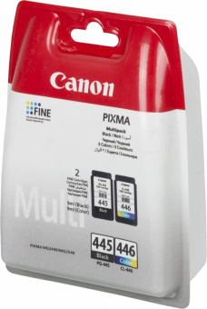 Картридж струйный Canon PG-445/CL-446 8283B004/008 многоцветный/черный набор для Canon MG2440/MG2540 - купить недорого с доставкой в интернет-магазине
