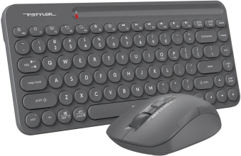 Клавиатура + мышь A4Tech Fstyler FG3200 Air2 клав:серый мышь:серый USB беспроводная slim Multimedia - купить недорого с доставкой в интернет-магазине