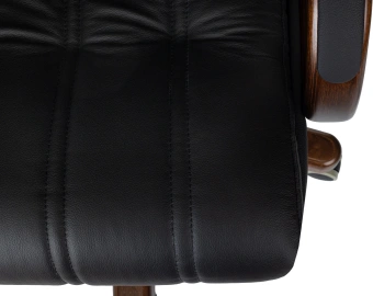 Кресло руководителя Бюрократ T-9932Walnut черный кожа крестов. металл/дерево - купить недорого с доставкой в интернет-магазине