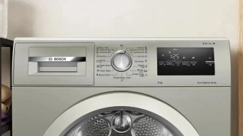 Сушильная машина Bosch WTN86212ME пан.англ. кл.энер.:A+++ макс.загр.:8кг серый - купить недорого с доставкой в интернет-магазине