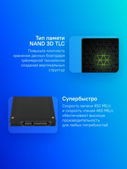 Накопитель SSD Silicon Power SATA-III 256GB SP256GBSS3A56B25 Ace A56 2.5" - купить недорого с доставкой в интернет-магазине