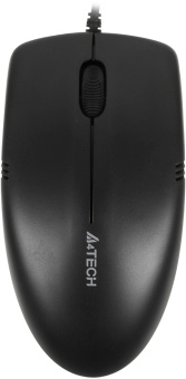 Мышь A4Tech OP-530NUS черный оптическая (1200dpi) silent USB (2but) - купить недорого с доставкой в интернет-магазине