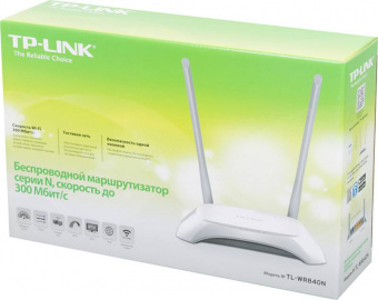 Роутер беспроводной TP-Link TL-WR840N N300 10/100BASE-TX белый - купить недорого с доставкой в интернет-магазине