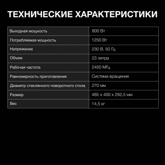 Микроволновая Печь Hyundai HYM-M2066 23л. 800Вт серебристый - купить недорого с доставкой в интернет-магазине