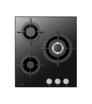 Газовая варочная поверхность Lex GVG 430 BL черный - купить недорого с доставкой в интернет-магазине