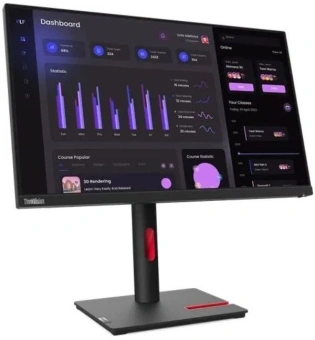 Монитор Lenovo 23.8" ThinkVision T24i-30 черный IPS LED 4ms 16:9 HDMI матовая HAS Piv 250cd 178гр/178гр 1920x1080 60Hz VGA DP FHD USB 5.4кг - купить недорого с доставкой в интернет-магазине