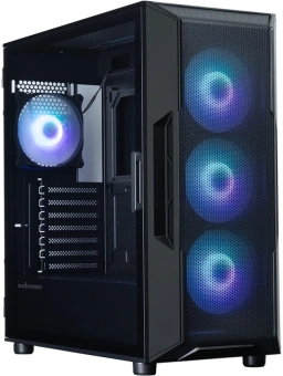Корпус Zalman i3 Neo V2 черный без БП ATX 4x120mm 5x140mm 2xUSB2.0 1xUSB3.0 audio bott PSU - купить недорого с доставкой в интернет-магазине