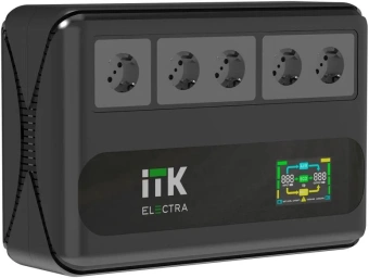 Источник бесперебойного питания ITK Electra ELT5-1000VA-1-001 600Вт 1000ВА черный - купить недорого с доставкой в интернет-магазине