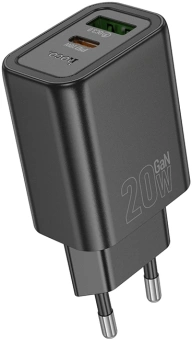 Сетевое зар./устр. Hoco N61 Gentle 20W 3A (PD+QC) черный (44235) - цена, купить или заказать с доставкой в интернет-магазине Сетевое зар./устр. Hoco N61 Gentle 20W 3A (PD+QC) черный (44235) - купить недорого с доставкой в интернет-магазине