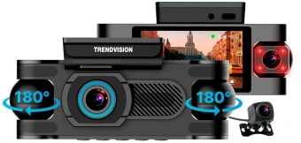 Видеорегистратор TrendVision Proof 360 черный 2Mpix 1440x2560 1440p 150гр. GPS SigmaStar SSC8826Q - купить недорого с доставкой в интернет-магазине