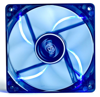 Вентилятор для корпуса Deepcool Wind Blade 120 LED 120х120x25 черный 3-pin 4-pin (Molex) 26дБ (DP-FLED-WB120) Ret - купить недорого с доставкой в интернет-магазине