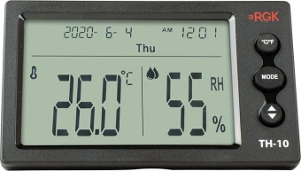 Термогигрометр RGK TH-10 портативный черный (776356) - купить недорого с доставкой в интернет-магазине