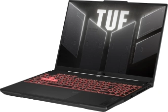 Ноутбук Asus TUF Gaming A16 FA607NUG-RL161 Ryzen 7 7445HS 16Gb SSD512Gb NVIDIA GeForce RTX4050 6Gb 16" IPS WUXGA (1920x1200) без ОС grey WiFi BT Cam (90NR0MU3-M009R0) - купить недорого с доставкой в интернет-магазине
