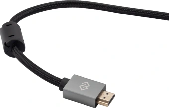 Кабель аудио-видео Digma HDMI (m)/HDMI (m) 5м. феррит.кольца позолоч.конт. черный (D-HDMI-2FF-V2.0-5M) - купить недорого с доставкой в интернет-магазине