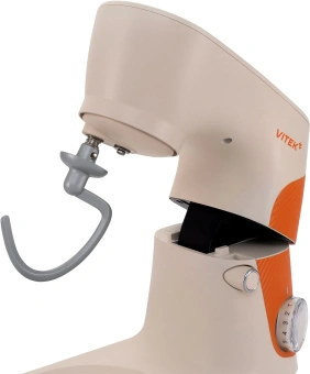Миксер планетарный Vitek VT-PM0331 1800Вт кремовый/оранжевый - купить недорого с доставкой в интернет-магазине