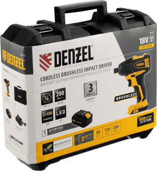 Гайковерт Denzel CID-IB-200 аккум. патрон:квад.1/4" (кейс в комплекте) (26510) - купить недорого с доставкой в интернет-магазине