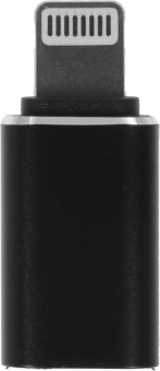 Переходник Buro BU-LIGHT-TYPEC(F) Lightning (m)-USB Type-C (F) черный - купить недорого с доставкой в интернет-магазине