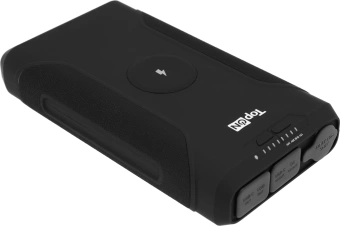 Мобильный аккумулятор TopON TOP-X73 72000mAh QC3.0/PD3.0/Qi 180W 5A USB-A/2xUSB-C беспров.зар. черный (103073) - купить недорого с доставкой в интернет-магазине