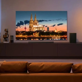 Телевизор QLED TCL 85" 85C855 черный 4K Ultra HD 120Hz DVB-T DVB-T2 DVB-C DVB-S DVB-S2 USB WiFi Smart TV - купить недорого с доставкой в интернет-магазине