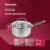 Ковш Rondell Akzent RDS-1386 1.3л. d=16см (с крышкой) стальной - купить недорого с доставкой в интернет-магазине