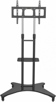 Стойка для телевизора Cactus CS-ST31 черный 37"-75" макс.81.6кг напольный мобильный - купить недорого с доставкой в интернет-магазине