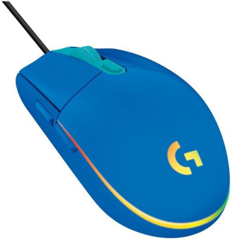 Мышь Logitech G102 LightSync синий оптическая (8000dpi) USB (5but) - купить недорого с доставкой в интернет-магазине