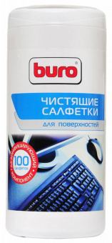 Салфетки Buro BU-Tsurface для поверхностей туба 100шт влажных - купить недорого с доставкой в интернет-магазине