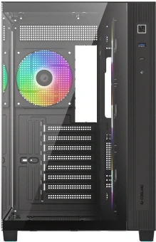 Корпус ID-Cooling View 510 черный без БП ATX 10x120mm 1xUSB3.0 audio bott PSU - купить недорого с доставкой в интернет-магазине
