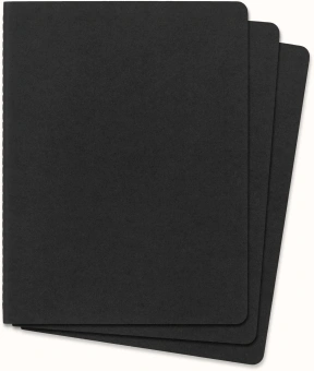 Блокнот Moleskine CAHIER JOURNAL QP322 XLarge 190х250мм обложка картон 120стр. клетка черный (3шт) - купить недорого с доставкой в интернет-магазине