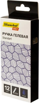 Набор ручек гелев. автоматическая Silwerhof Daily NG Standart d=0.5мм син. черн. кор.карт. (12шт) линия 0.3мм - купить недорого с доставкой в интернет-магазине