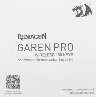 Клавиатура Redragon Garen Pro механическая синий USB беспроводная BT/Radio for gamer LED (71745) кабель 1.5м - купить недорого с доставкой в интернет-магазине