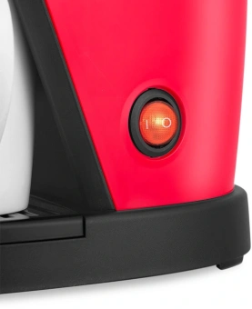 Кофеварка капельная Kitfort КТ-7188-1 450Вт черный/малиновый - купить недорого с доставкой в интернет-магазине