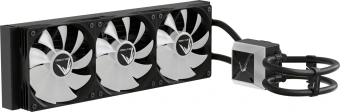 Система водяного охлаждения Formula Ice Jet Vision 360 ARGB Soc-AM5/AM4/1200/2066/1700/1851 черный 4-pin 1-27dB Al+Cu LCD 315W 2020gr Ret (ICE JET VISION 360 BK) - купить недорого с доставкой в интернет-магазине