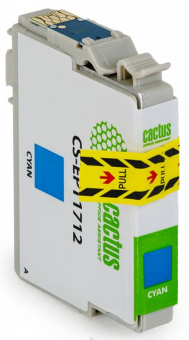 Картридж струйный Cactus CS-EPT1712 17XL голубой (10мл) для Epson XP-33/103/203/207/303/306/403/406 с чипом - купить недорого с доставкой в интернет-магазине