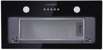 Вытяжка встраиваемая Maunfeld Trapeze 601GG черный управление: кнопочное (1 мотор) - купить недорого с доставкой в интернет-магазине