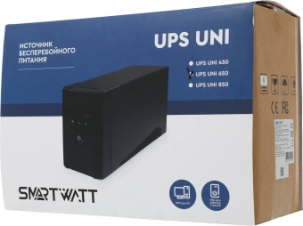 Источник бесперебойного питания Smartwatt Uni 360Вт 650ВА черный - купить недорого с доставкой в интернет-магазине
