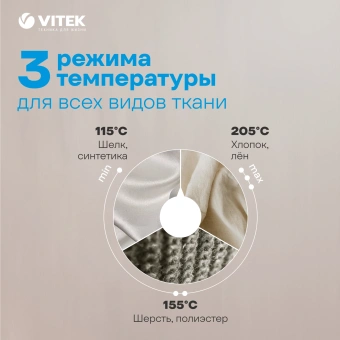 Утюг Vitek VT-8334 2600Вт черный/бирюзовый - купить недорого с доставкой в интернет-магазине