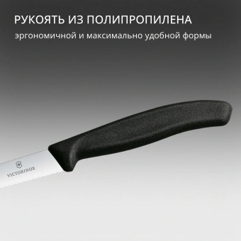 Набор ножей кухон. Victorinox Swiss Classic Paring 6.7733.6 для овощей компл.:6предм. черный карт.коробка - купить недорого с доставкой в интернет-магазине