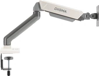 Кронштейн для мониторов ЖК Digma D-MM101 серый 17"-32" макс.9кг крепление к столешнице поворот и наклон - купить недорого с доставкой в интернет-магазине