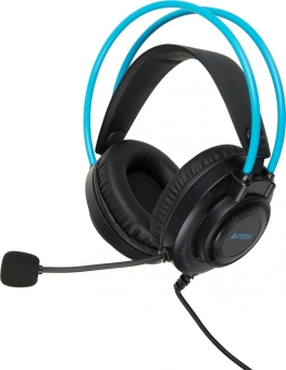 Наушники с микрофоном A4Tech Fstyler FH200i серый/синий 1.8м накладные оголовье (FH200I BLUE) - купить недорого с доставкой в интернет-магазине